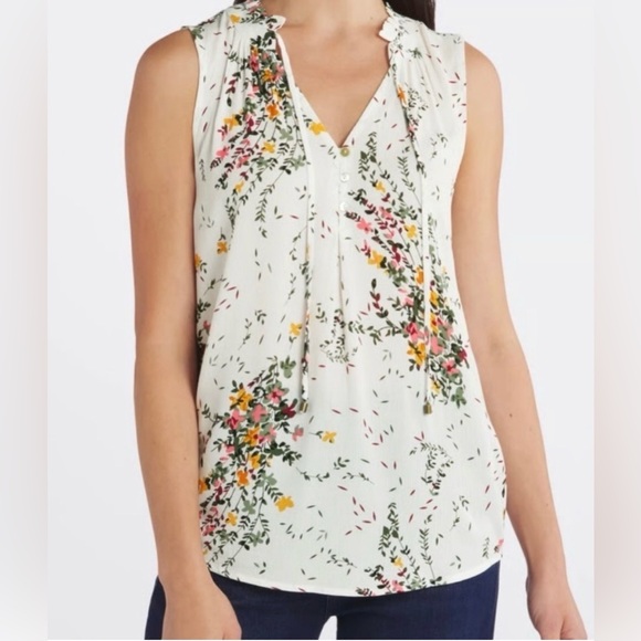 Market & Spruce Tops - Market & Spruce Floral Sleeveless Top